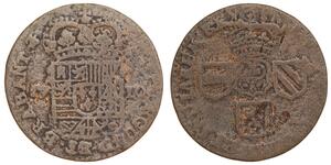 1 Liard Spanish Netherlands (1581 - 1714) Copper 