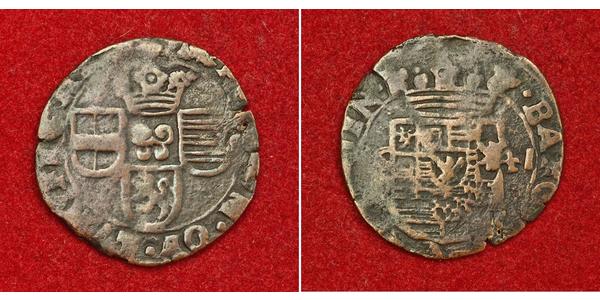 1 Liard Spanish Netherlands (1581 - 1714) Copper 
