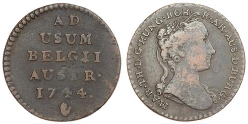 1 Liard Austrian Netherlands (1713-1795) Kupfer 