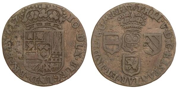 1 Liard Spanish Netherlands Rame 