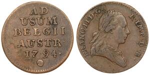 1 Liard Австрійські Нідерланди (1713-1795) Мідь 