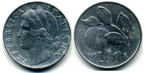 1 Lira Italy Aluminium 