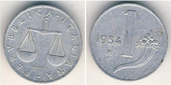 1 Lira Italy Aluminium 