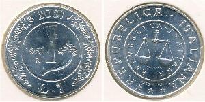 1 Lira Italie Argent 