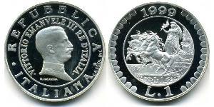 1 Lira Italie Argent 