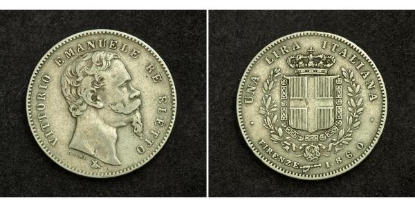 1 Lira Italie Argent Umberto I (1844-1900)
