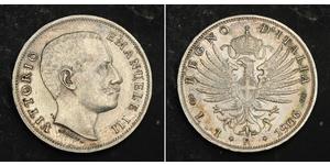 1 Lira Kingdom of Italy (1861-1946) Argent Vittorio Emanuele III (1869 - 1947)