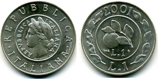 1 Lira Italia Argento 