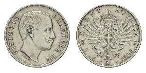 1 Lira Kingdom of Italy (1861-1946) Argento Vittorio Emanuele III (1869 - 1947)