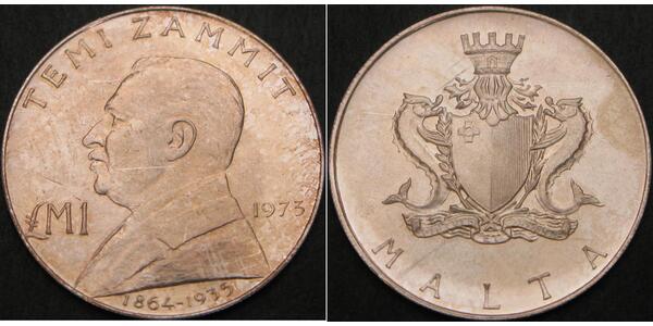 1 Lira Malta Argento 