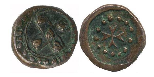 1 Lira Order of Malta (1080 - ) Copper 