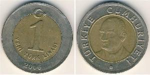 1 Lira Türkei (1923 - ) Messing/Nickel 