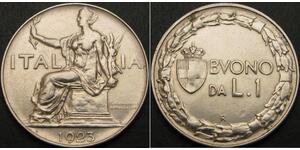 1 Lira Kingdom of Italy (1861-1946) Nichel 