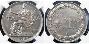 1 Lira Kingdom of Italy (1861-1946) Nichel 