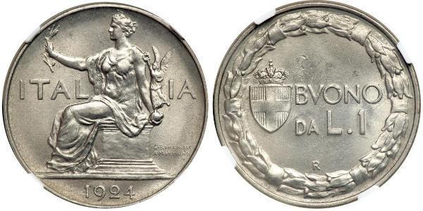 1 Lira Kingdom of Italy (1861-1946) Nickel 