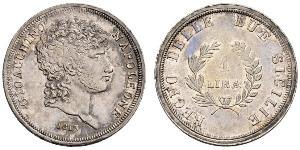 1 Lira Italia Plata 