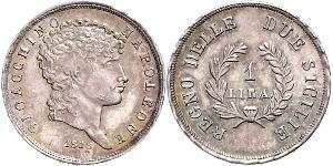 1 Lira Italia Plata 