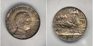 1 Lira Kingdom of Italy (1861-1946) Plata Víctor Manuel III de Italia (1869 - 1947)