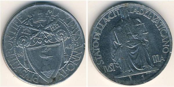 1 Lira Vatikan (1926-) Rostfreier Stahl 