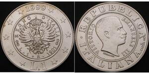 1 Lira Italien Silber 