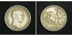 1 Lira Kingdom of Italy (1861-1946) Silber Vittorio Emanuele III (1869 - 1947)