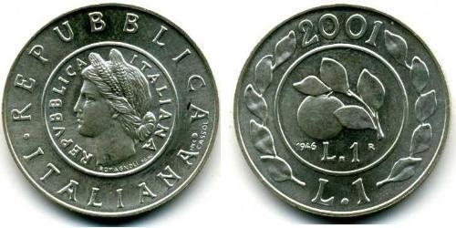 1 Lira Italy Silver 