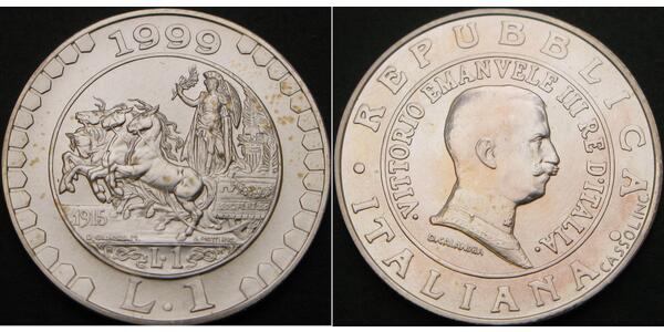 1 Lira Italy Silver 