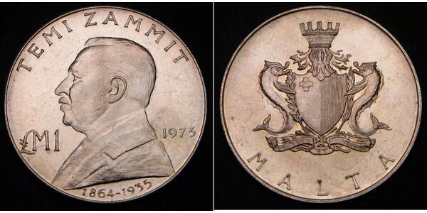 1 Lira Malta Silver 