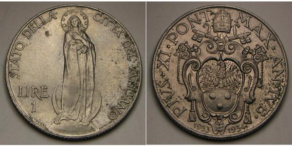 1 Lira Vatican (1926-) Silver 