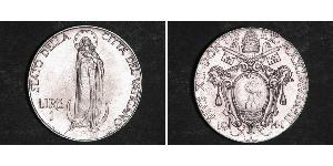 1 Lira Vatican (1926-) Stainless steel Pope Pius XII  (1876 - 1958)