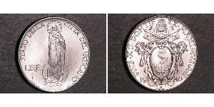 1 Lira 梵蒂冈 Stainless steel Pope Pius XII  (1876 - 1958)