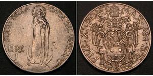 1 Lira 梵蒂冈 Stainless steel Pope Pius XII  (1876 - 1958)
