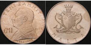 1 Lira Malta 銀 