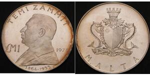 1 Lira Malta 銀 