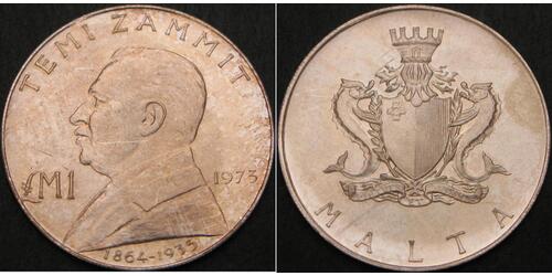 1 Lira Malta 銀 