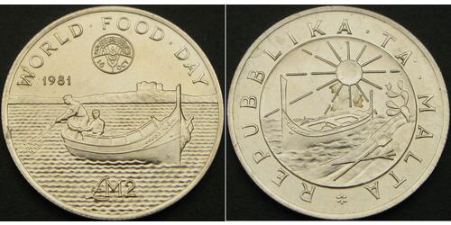 1 Lira Malta 銀 