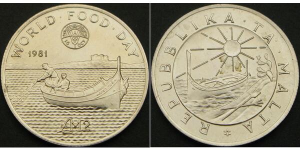 1 Lira Malta 銀 