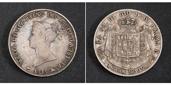 1 Lira 帕爾馬公國 (1545 - 1859) 銀 