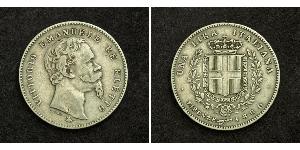 1 Lira 意大利 銀 Umberto I (1844-1900)