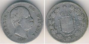 1 Lira 意大利王國 (1861-1946) 銀 Umberto I (1844-1900)