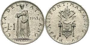 1 Lira 梵蒂冈 铝 Pope Pius XII  (1876 - 1958)