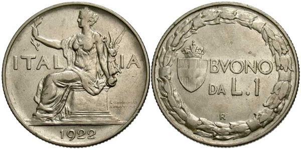 1 Lira 意大利王國 (1861-1946) 镍 