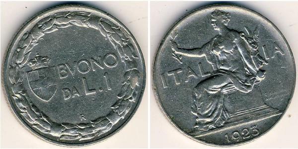 1 Lira 意大利王國 (1861-1946) 镍 