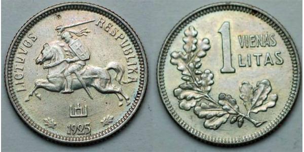 1 Litas Lituanie (1991 - ) Argent 