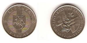 1 Litas Lithuania (1991 - ) Copper/Nickel 