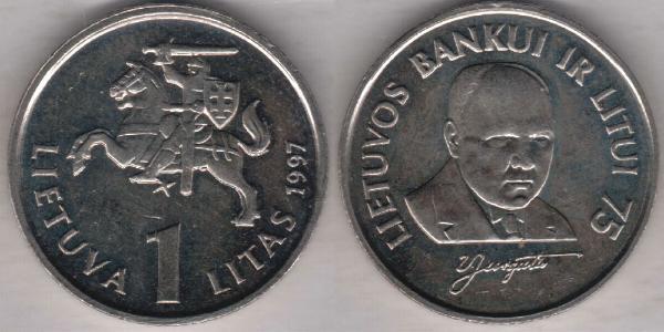 1 Litas Lithuania (1991 - ) Gold 