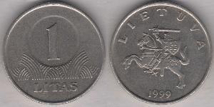 1 Litas Litauen (1991 - ) Kupfer/Nickel 