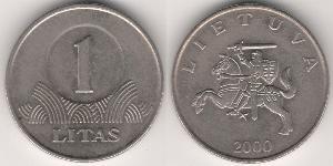 1 Litas Litauen (1991 - ) Kupfer/Nickel 