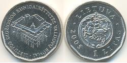 1 Litas Lituania (1991 - ) Níquel/Cobre 