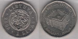 1 Litas Lituania (1991 - ) Níquel/Cobre 